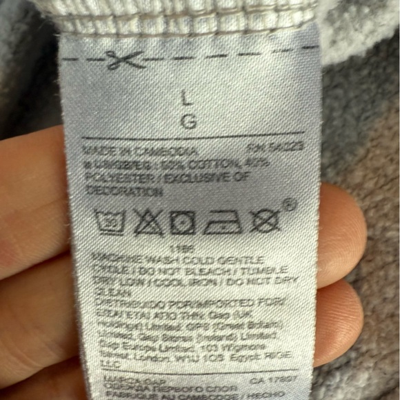 GAP Women’s Heather Gray Pullover Hoodie, Size L - Picture 8 of 8